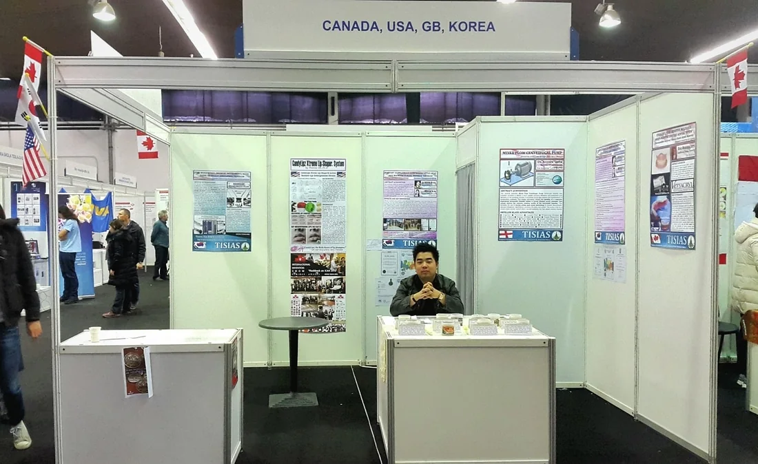 TISIAS booth representing Canada, the United States, Korea, and other participants