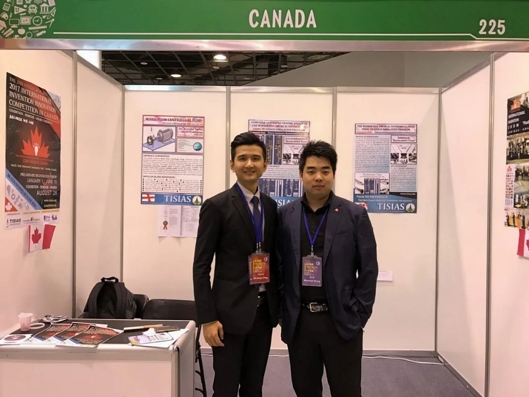 Canada delegation booth at an international invention exhibition