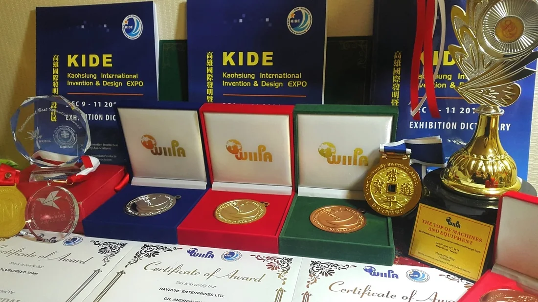 KIDE trophies, certificates, and medals