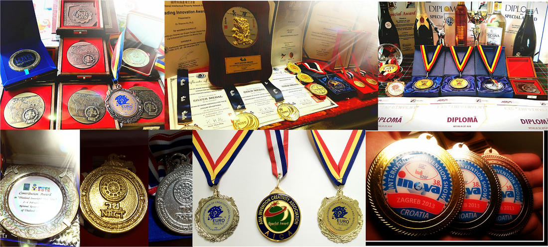 Collection of international medals and awards