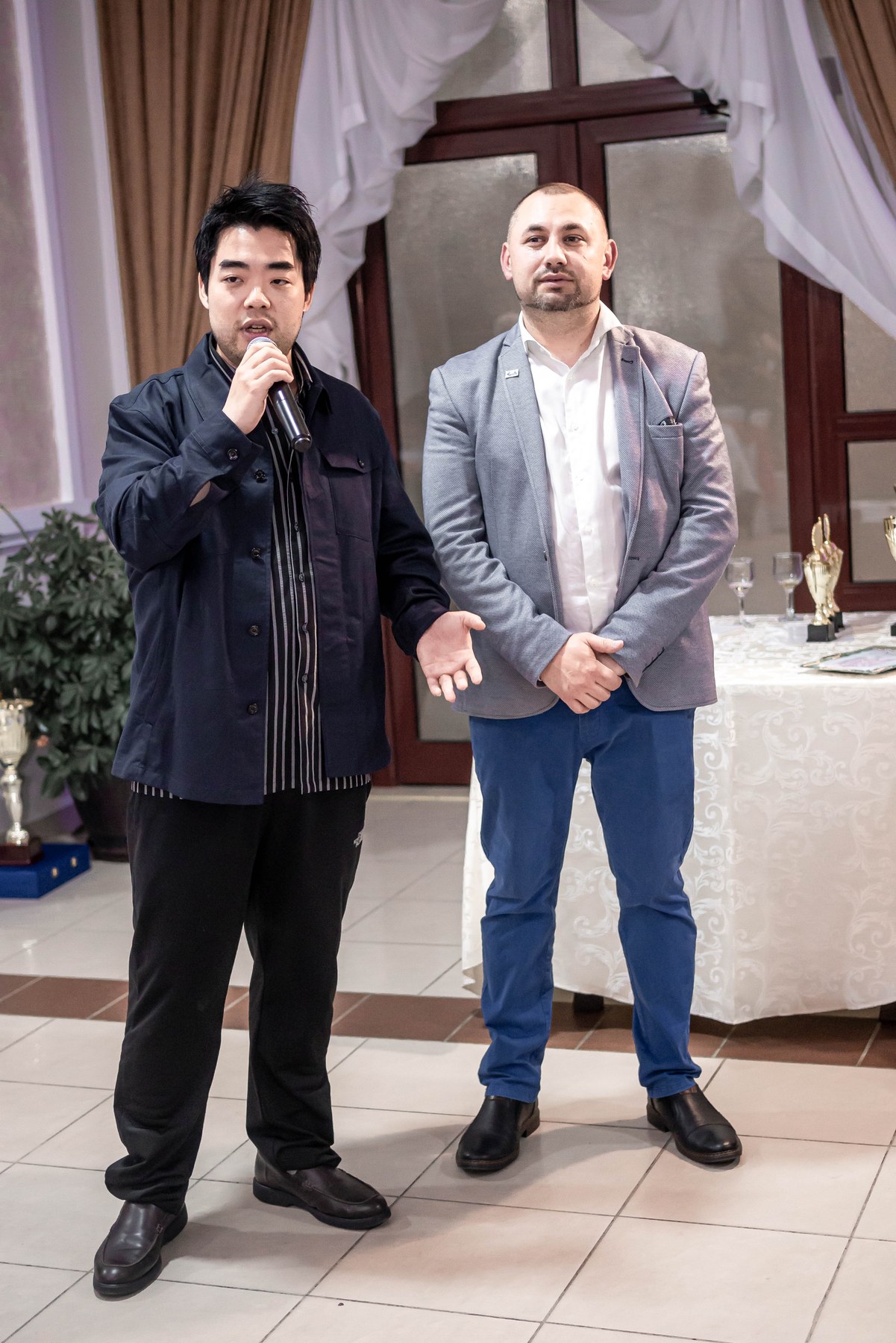 Moonsuk Chang with Andrei Victor Sandu at EUROINVENT