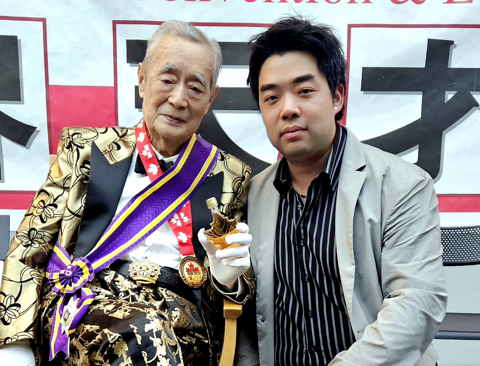 Moonsuk Chang with Sir Dr. Yoshiro NakaMats