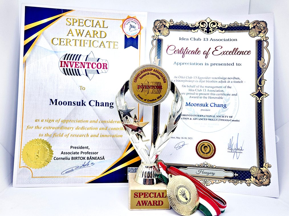 Moonsuk Chang award moment