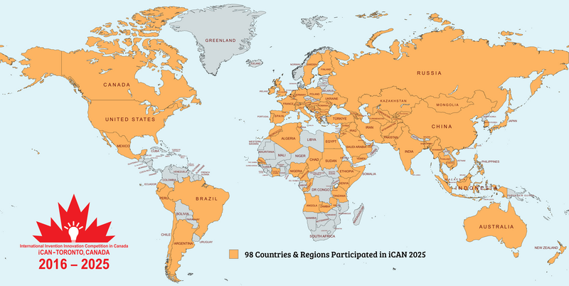 Overall 98 Countries & Regions Around the World has joined iCAN since 2016 through its 10 editions through 2025.